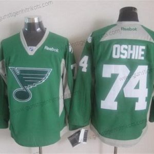 Herren St. Louis Blues #74 T. J. Oshie 2014 Training Trikots – Grün