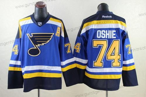 Herren St. Louis Blues #74 T. J. Oshie 2014 Trikots – Blau