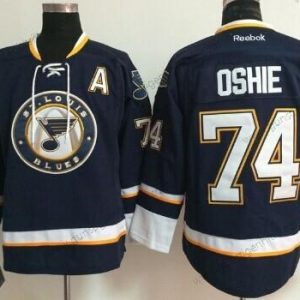 Herren St. Louis Blues #74 T. J. Oshie Ausweichtrikot Trikots – Marineblau Blau