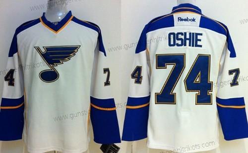 Herren St. Louis Blues #74 T. J. Oshie Trikots – Weiß