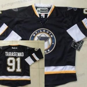 Herren St. Louis Blues #91 Vladimir Tarasenko Ausweichtrikot Trikots – Marineblau Blau