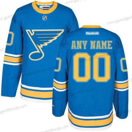 Herren St. Louis Blues Personalisiertes Reebok 2017 Winter Klassisch Trikots – Blau Gelb