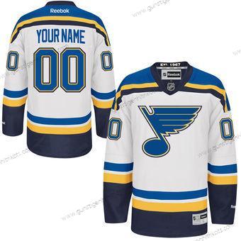 Herren St. Louis Blues Personalisiertes Reebok Premier Auswärtstrikots Trikots – Weiß