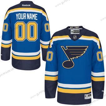 Herren St. Louis Blues Personalisiertes Reebok Premier Heimtrikots Trikots – Marineblau Blau