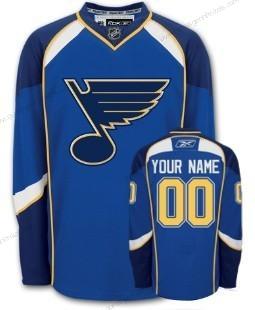 Herren St. Louis Blues Personalisiertes Trikots – Blau