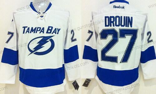 Herren Tampa Bay Lightning #27 Jonathan Drouin New Trikots – Weiß