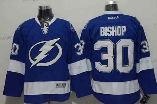 Herren Tampa Bay Lightning #30 Ben Bishop Trikots – Blau