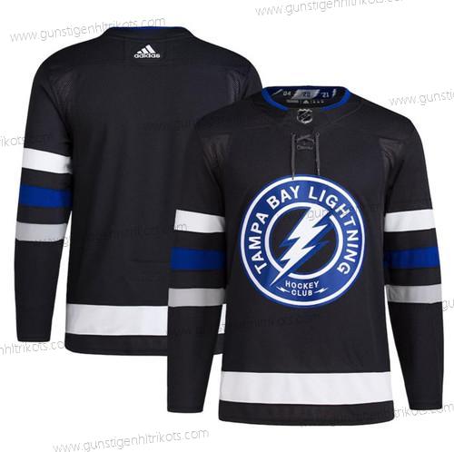 Herren Tampa Bay Lightning Leer 2024 Stadium Series Strickerei Trikots – Schwarz