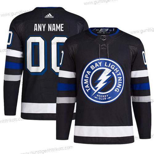 Herren Tampa Bay Lightning Personalisiertes 2024 Stadium Series Strickerei Trikots – Schwarz