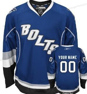 Herren Tampa Bay Lightning Personalisiertes Ausweichtrikot Trikots – Blau