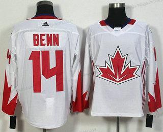 Herren Team Kanada #14 Jamie Benn 2016 World Cup Of Hockey Game Trikots – Weiß