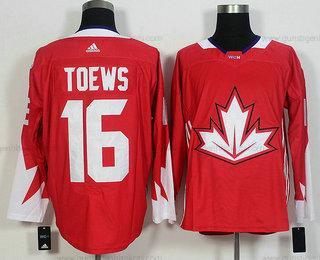 Herren Team Kanada #16 Jonathan Toews 2016 World Cup Of Hockey Game Trikots – Rot