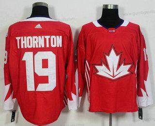 Herren Team Kanada #19 Joe Thornton 2016 World Cup Of Hockey Game Trikots – Rot