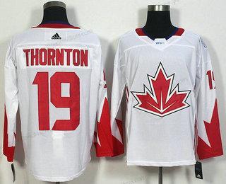 Herren Team Kanada #19 Joe Thornton 2016 World Cup Of Hockey Game Trikots – Weiß