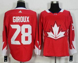 Herren Team Kanada #28 Claude Giroux 2016 World Cup Of Hockey Game Trikots – Rot