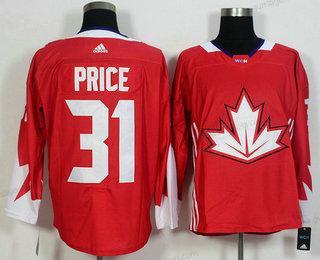 Herren Team Kanada #31 Carey Price 2016 World Cup Of Hockey Game Trikots – Rot