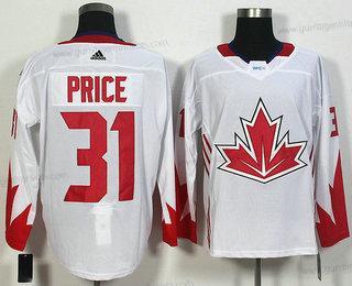 Herren Team Kanada #31 Carey Price 2016 World Cup Of Hockey Game Trikots – Weiß