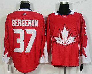 Herren Team Kanada #37 Patrice Bergeron 2016 World Cup Of Hockey Game Trikots – Rot