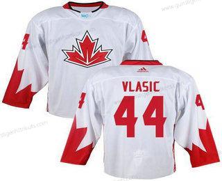 Herren Team Kanada #44 Marc-Edouard Vlasic 2016 World Cup Strickerei NHL Trikots – Weiß