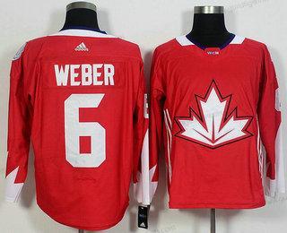 Herren Team Kanada #6 Shea Weber 2016 World Cup Of Hockey Game Trikots – Rot