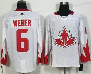 Herren Team Kanada #6 Shea Weber 2016 World Cup Of Hockey Game Trikots – Weiß