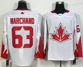 Herren Team Kanada #63 Brad Marchand 2016 World Cup Of Hockey Game Trikots – Weiß