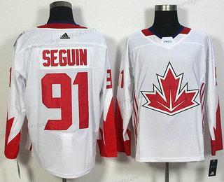 Herren Team Kanada #91 Tyler Seguin 2016 World Cup Of Hockey Game Trikots – Weiß