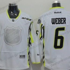 Herren Team Toews Nashville Predators #6 Shea Weber 2015 All-Star Trikots – Weiß