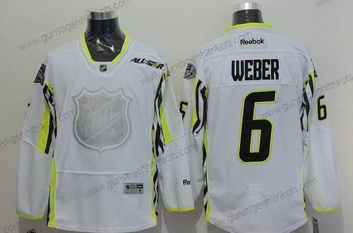 Herren Team Toews Nashville Predators #6 Shea Weber 2015 All-Star Trikots – Weiß