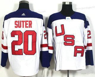 Herren Team USA #20 Ryan Suter 2016 World Cup Of Hockey Game Trikots – Weiß