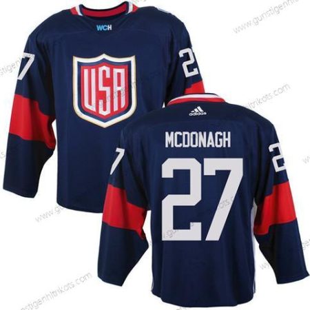 Herren Team USA #27 Ryan Mcdonagh 2016 World Cup Of Hockey Game Trikots – Marineblau Blau