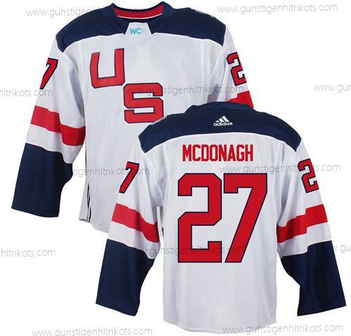 Herren Team USA #27 Ryan Mcdonagh 2016 World Cup Of Hockey Game Trikots – Weiß