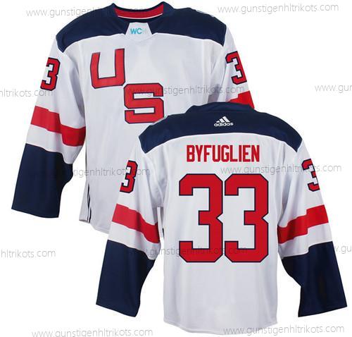 Herren Team USA #33 Dustin Byfuglien 2016 World Cup Of Hockey Game Trikots – Weiß