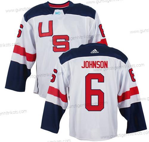 Herren Team USA #6 Erik Johnson 2016 World Cup Of Hockey Game Trikots – Weiß