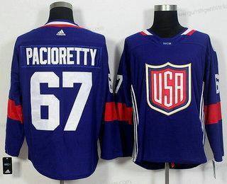 Herren Team USA #67 Max Pacioretty 2016 World Cup Of Hockey Game Trikots – Marineblau Blau