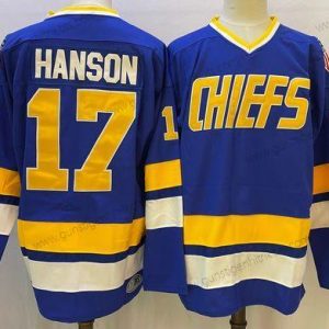 Herren The NHL Movie Edtion #17 Hanson Trikots – Blau