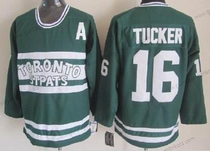 Herren Toronto Maple Leafs #16 Darcy Tucker Retro CCM Trikots – Grün