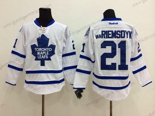 Herren Toronto Maple Leafs #21 James Van Riemsdyk Trikots – Weiß