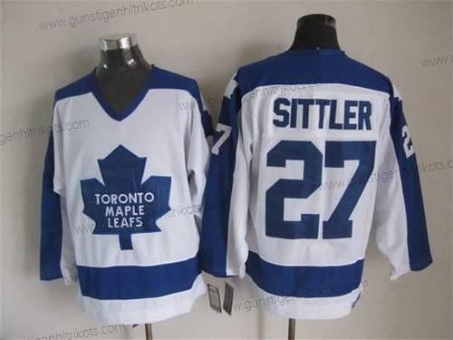 Herren Toronto Maple Leafs #27 Darryl Sittler 1982-83 CCM Vintage Trikots – Weiß