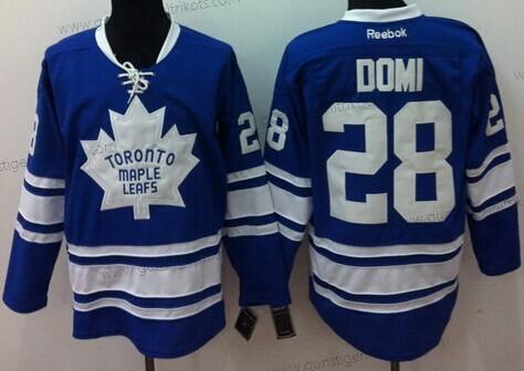 Herren Toronto Maple Leafs #28 Tie Domi Ausweichtrikot Trikots – Blau