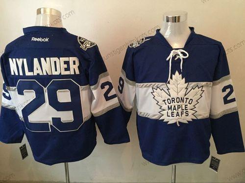 Herren Toronto Maple Leafs 29 William Nylander 2017 Centennial Klassisch Reebok Trikots – Blau