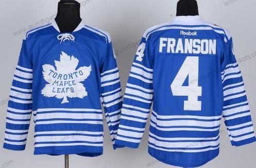 Herren Toronto Maple Leafs #4 Cody Franson 2014 Winter Klassisch Trikots – Blau