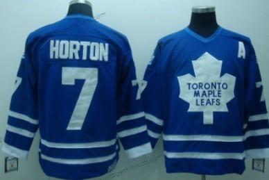 Herren Toronto Maple Leafs #7 Tim Horton Retro CCM Trikots – Blau