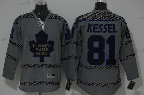 Herren Toronto Maple Leafs #81 Phil Kessel Charcoal Trikots – Grau