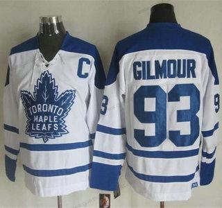 Herren Toronto Maple Leafs #93 Doug Gilmour 1998-99 CCM Vintage Trikots – Weiß