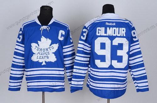 Herren Toronto Maple Leafs #93 Doug Gilmour 2014 Winter Klassisch Trikots – Blau