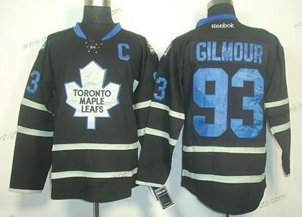 Herren Toronto Maple Leafs #93 Doug Gilmour Ice Trikots – Schwarz