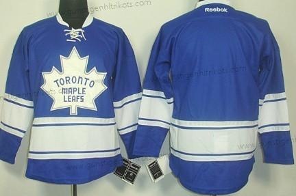 Herren Toronto Maple Leafs Leer Ausweichtrikot Trikots – Blau