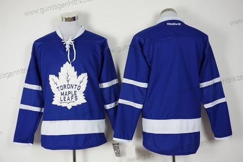 Herren Toronto Maple Leafs Leer Royal 2016-17 Heimtrikots 100th Jahrestag Hockey Trikots – Blau