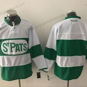 Herren Toronto Maple Leafs Personalisiertes Reebok 2017 St. Patrick’S Day Hockey Trikots – Weiß Grün